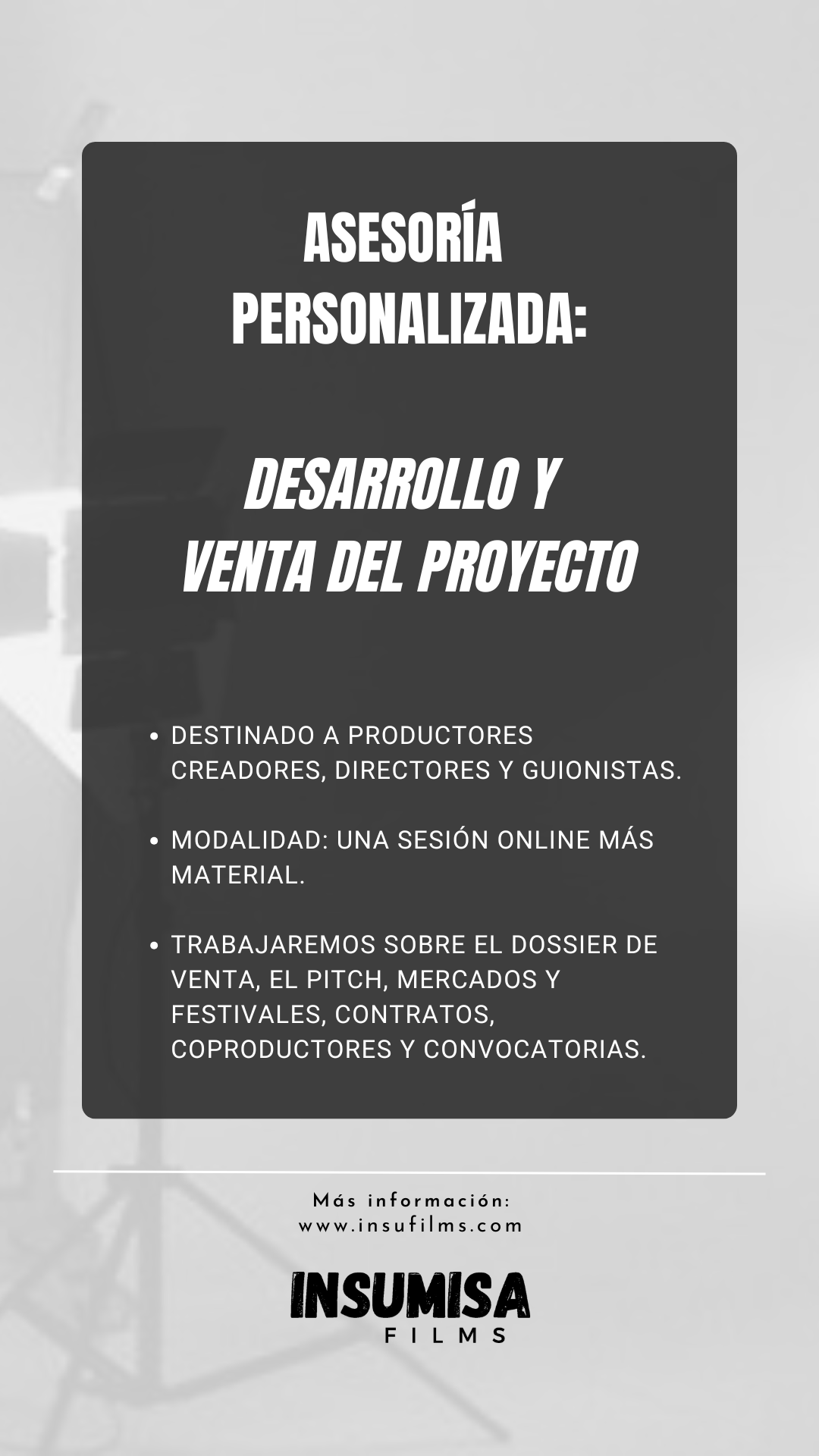 Asesoría: Desarrollo y venta de proyecto