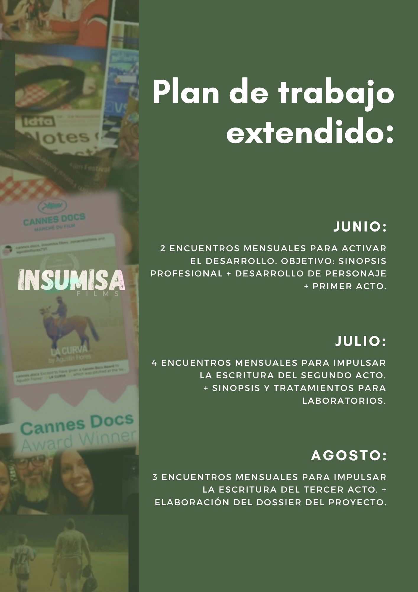 Taller de escritura de guion cinematográfico y series